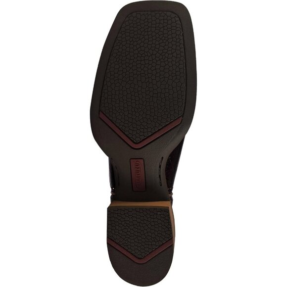 Women Square Toe Western Boots Wide Calf Cowgirl Boots Pull On Embroidered Red - Picture 7 of 9